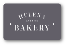 Helena Ave logo over blue background